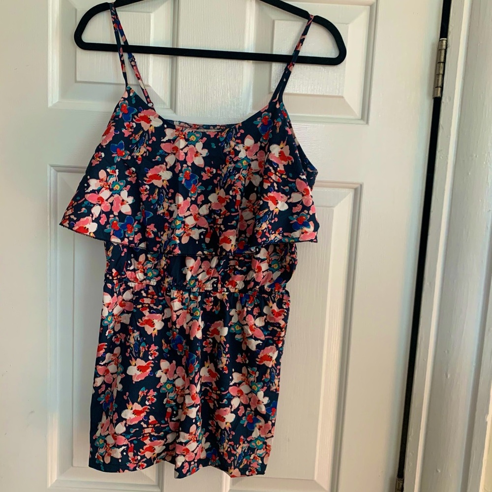 Large Floral Romper
